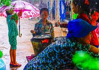 'Cooking in the monsoon rain'