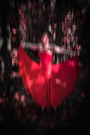 danser en rouge sur Peter Smeekens