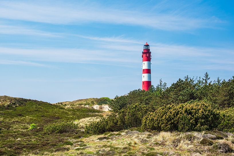 Vuurtoren in Wittdün op het eiland Amrum van Rico Ködder