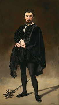 The Tragic Actor (Rouvière as Hamlet), Édouard Manet