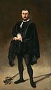 Der tragische Schauspieler (Rouvière als Hamlet), Édouard Manet von Meisterhafte Meister Miniaturansicht