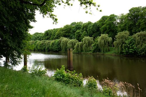 Uitzicht op de Hase en de rivieroever