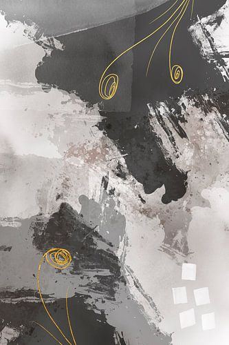 Abstract schilderij nr. 63 - Kleurenmix