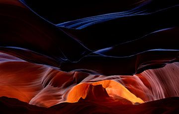 Fantastische landschap van Antelope Canyon, Valeriy Shcherbina van 1x