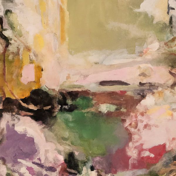 Schilderij: abstract landschap van Studio Allee