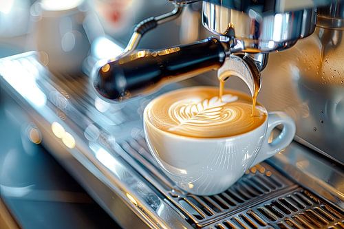 kop koffie of cappuccino drinken