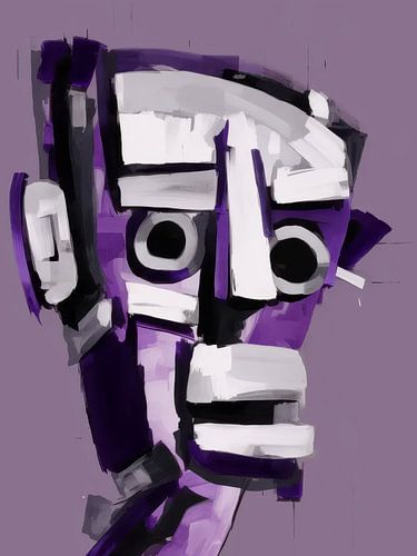 Abstract Portrait Of A Man Style Abstract