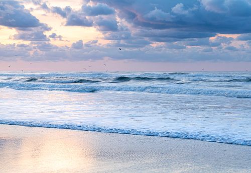 Evening sea on the Wadden Islands