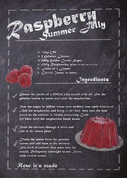 Recipe of Dessert - Summer Jelly van JayJay Artworks