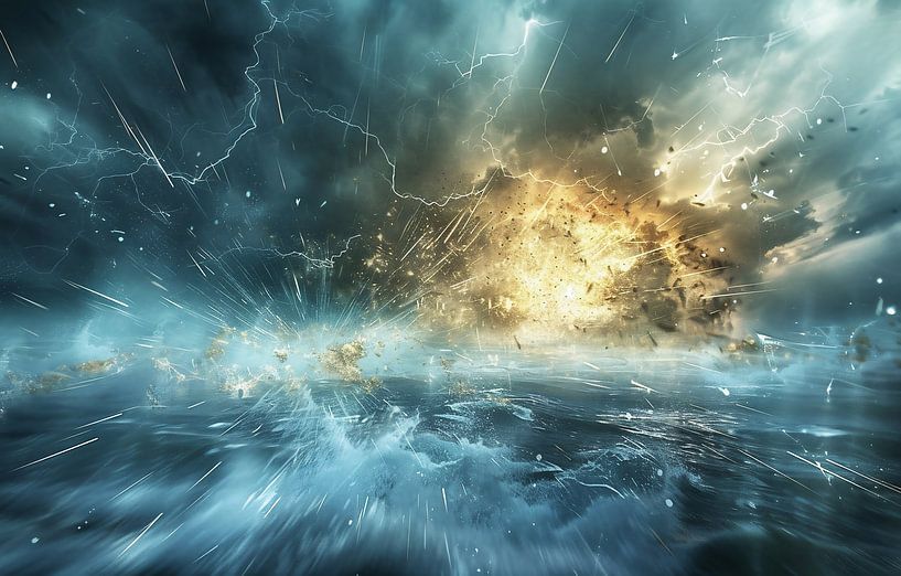 Blitz und Donner: Naturdrama entfaltet sich von fernlichtsicht