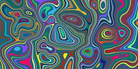 Een explosie van kleuren op het ritme van de harmonie van AidasignArt