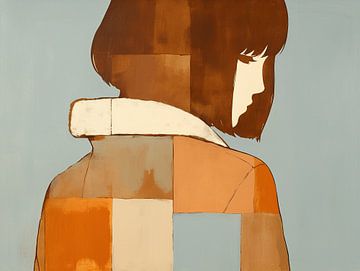 Vrouwenportret | Silent Backturn van De Mooiste Kunst
