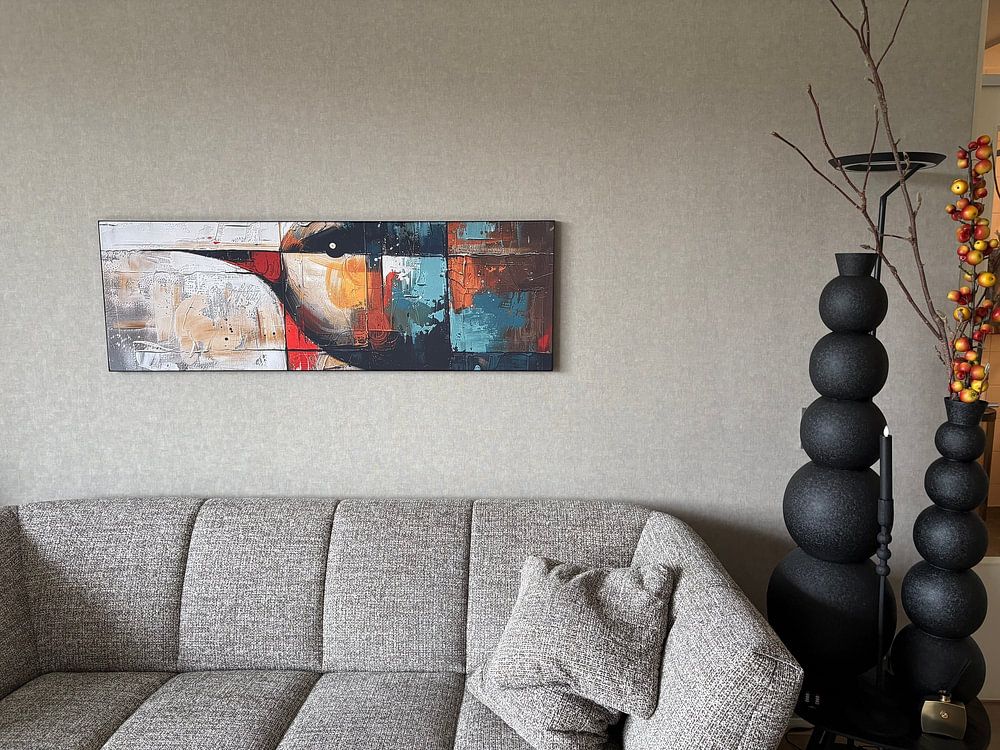 Vogel Design | Wohnzimmer  von Abstraktes Gemälde 