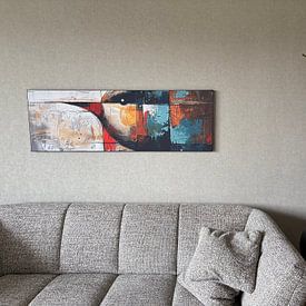 Kundenfoto: Vogel Design | Wohnzimmer von Abstraktes Gemälde, als artframe