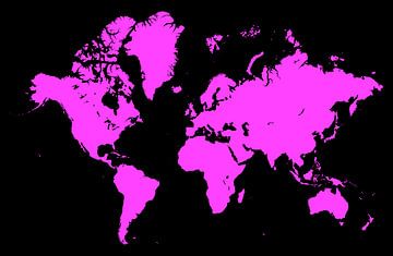 Die Welt im Jahr zweitausendzweiundzwanzig (rosa) von Marcel Kerdijk