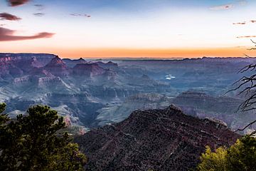 Grand Canyon net voordat de zon opkomt