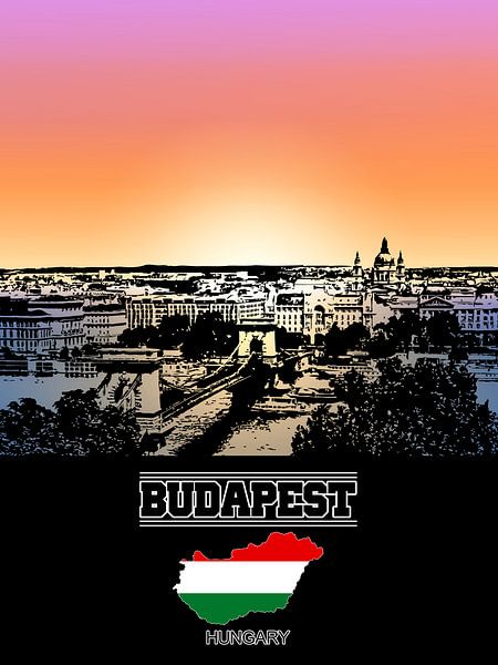 Budapest von Printed Artings
