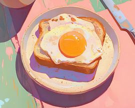 Mirror Egg Painting | Breakfast Palette by ARTEO Paintings