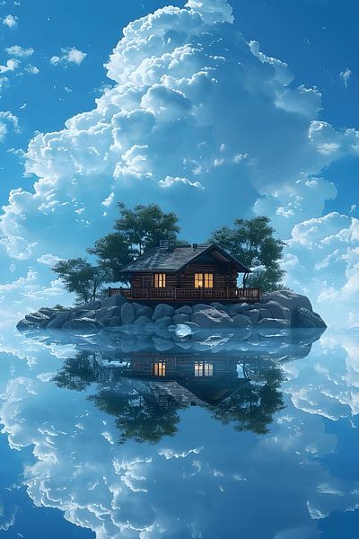 Petite maison autour de l'eau par Art Kingdom