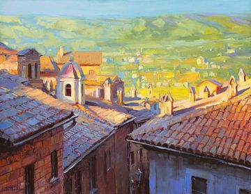 Trappen en schoorstenen van Steve Henderson