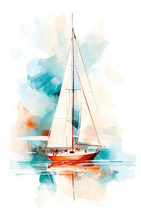 Voilier abstrait