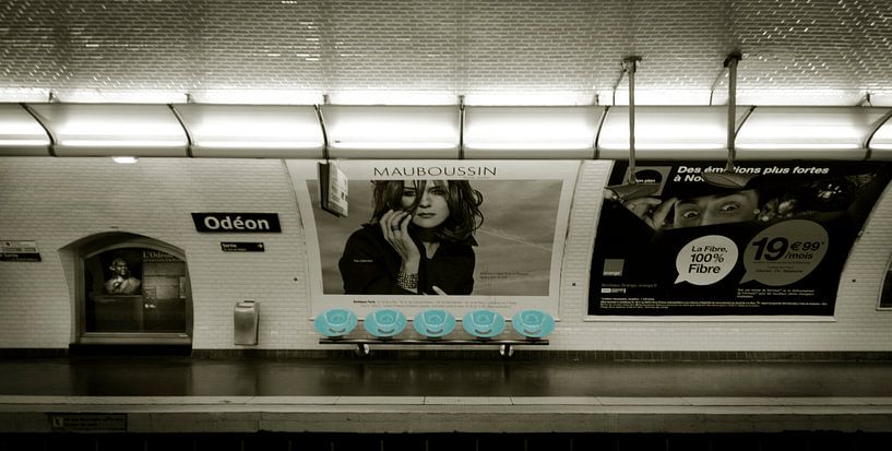 Metro station in Paris by Willem van den Berge