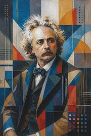 Edvard Grieg, Norwegian composer and pianist – painting. by Johannes