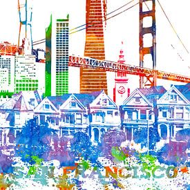 San Francisco von Printed Artings