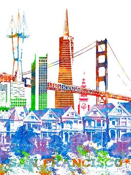 San Francisco van Printed Artings