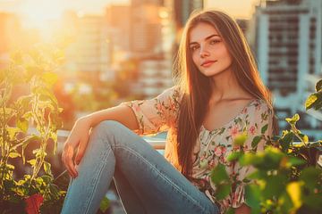 Sunset and nature by Poster Art Shop