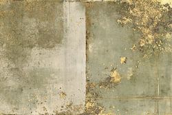Tableau abstrait de luxe « Or et vert saule »