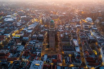 Zwolle centrum van boven