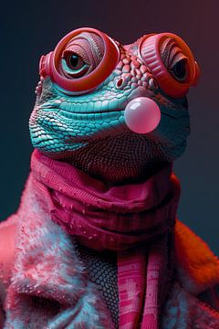 Bubblegum Fun: Lizard 4 by ByNoukk