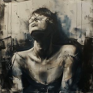 Blindfolded and Submissive | The Complexity of Human Relationships in Black and White