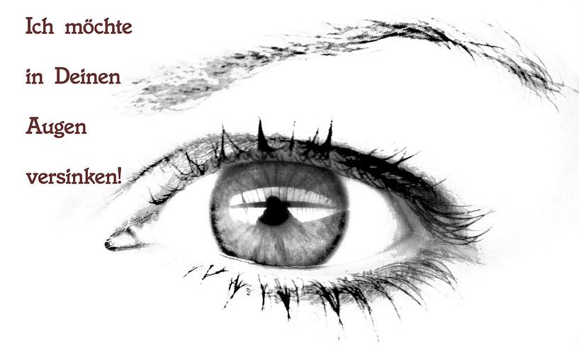I want to sink into your eyes. by Norbert Sülzner