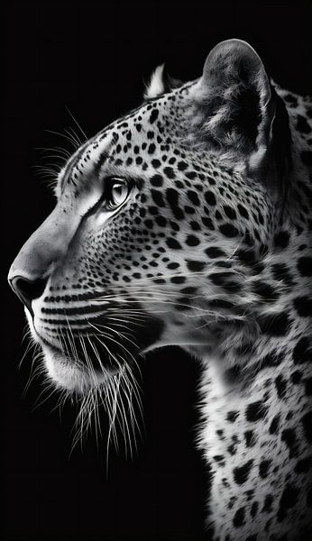 en profil leopard par Martin Mol