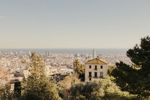 Zicht op zee in Barcelona, Bunkers del Carmel.