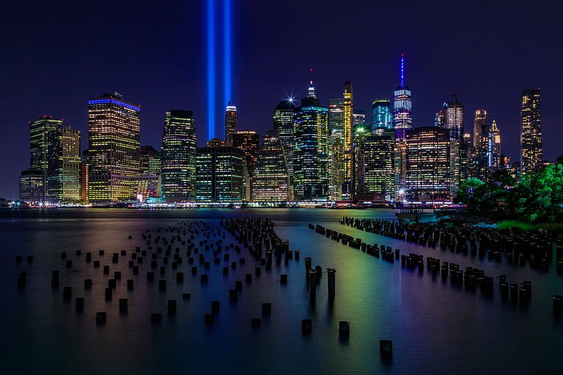 New York City Skyline - 9/11 Tribut im Licht von Tux Photography