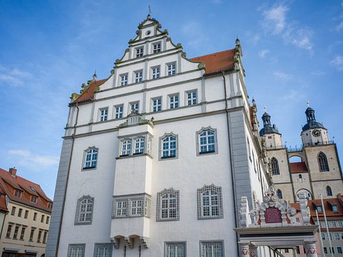 Lutherstadt Wittenberg - Stadhuis en Mariakerk