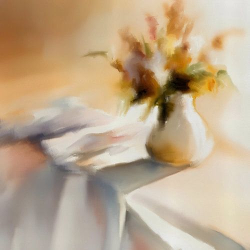 Bloem stilleven in het ochtendgloren