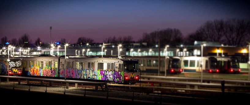 Miniatuur metro remise par Sebastiaan Hollaar