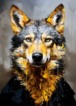 Wolf dierenkunst #wolf van JBJart Justyna Jaszke