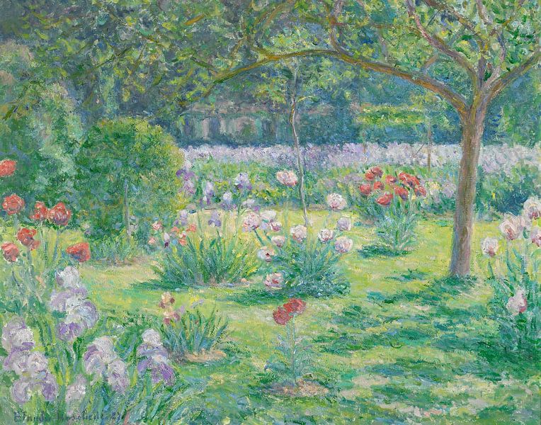 Claude Monet&#039;s Garten in Giverny, Blanche Hoschedé-Monet von Meisterhafte Meister