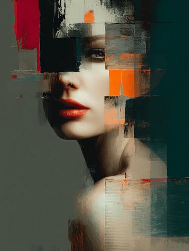 Contemporary abstract portret