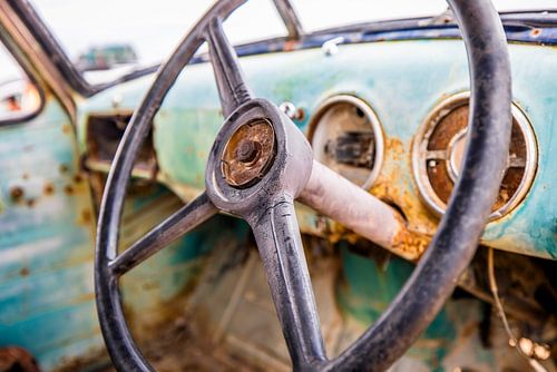 Vintage elegance of vintage car in Solitaire, Namibia