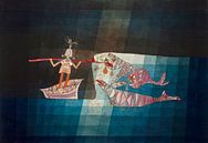 Schlachtszene aus der lustigen und fantastischen Oper "Die Seefahrer" (1923) von Paul Klee von Dina Dankers Miniaturansicht