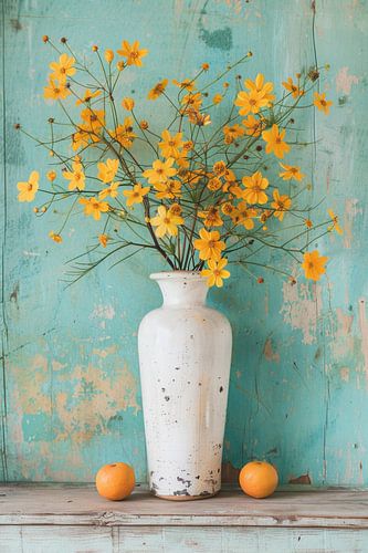 Dromerig Frans stilleven wilde bloemen