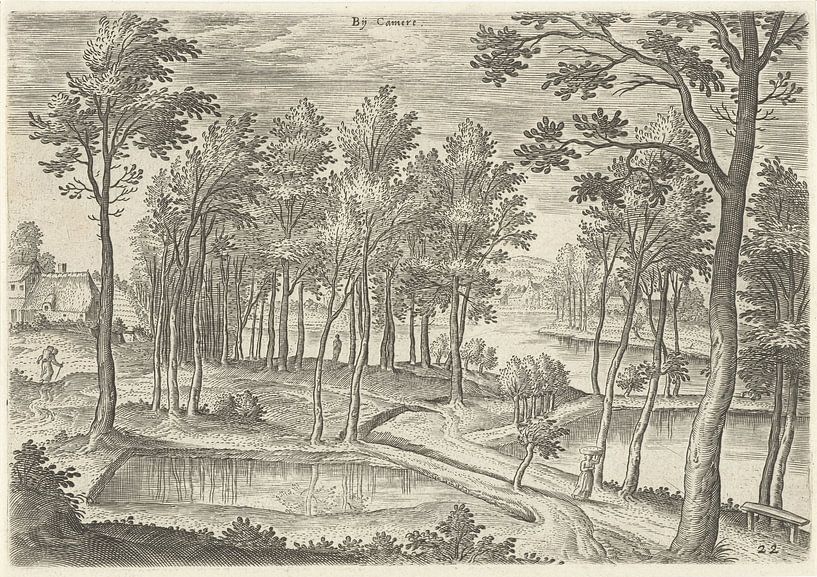 Hans Collaert (I), View of the ponds of Ter Kameren by Atelier Liesjes