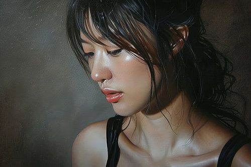 schilderachtige japanse vrouw