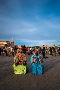 Marrakech Music | Morocco Streets Collection | Fine Art | Multi Coloured by Charif Bennani